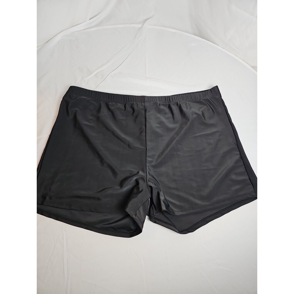 Women's Black Swim Shorts Size 2X Modest Swim Bottoms Plus Size